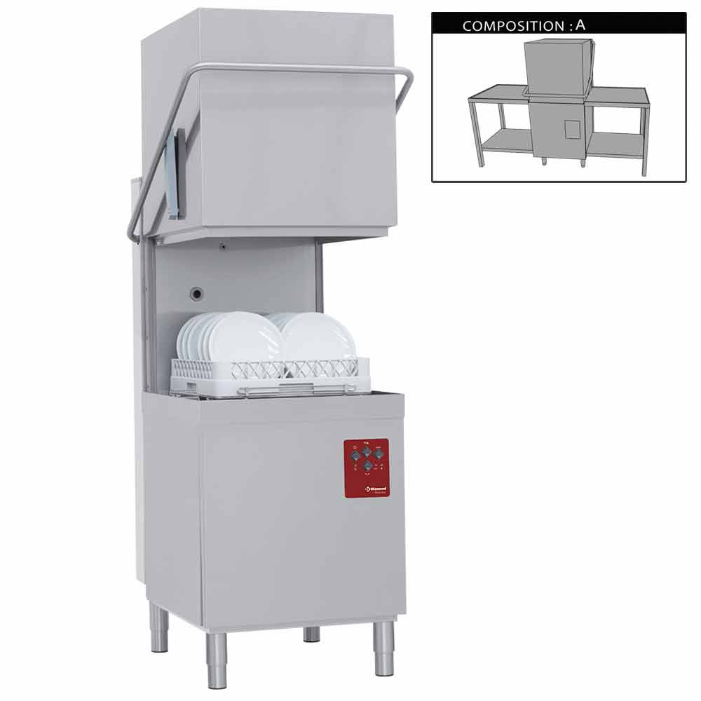 Durchschubspülmaschine, komplett (Komposition A)