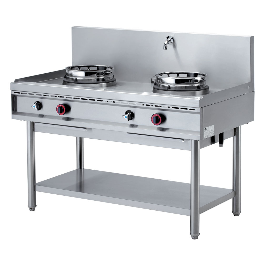 Gas Wok Herd, 2 Brenner (2x 13 kW) Gas Wok Herd, 2 Brenner (2x 13 kW)